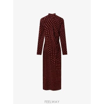 Stella McCartney 26 FW ���ڶ� ��īƮ�� ��ī ��Ʈ �ָ� �ƽ� �巹�� 6J04773SQA75 TP45482686426 FW ���ڶ� ��īƮ�� ��ī ��Ʈ �ָ� �ƽ� �巹�� 6J047