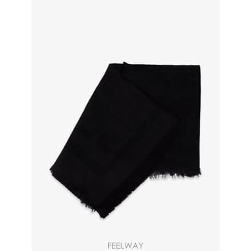 26 FW Elisabetta Franchi 로고 자카드 프레이드 스카프 SC03F66E2 TP4576885