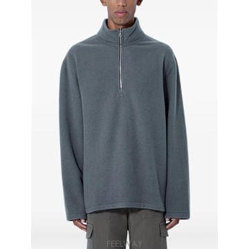 26 FW Rier half zip high collar sweater NFL15X02NATURALFLEEC