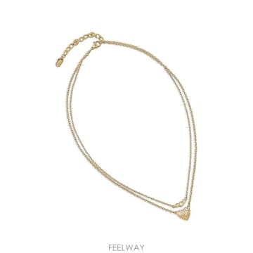 26 FW 칼라거펠트 크리스털 장식 하트 펜던트 네크리스 KLBJW02 TP455364266