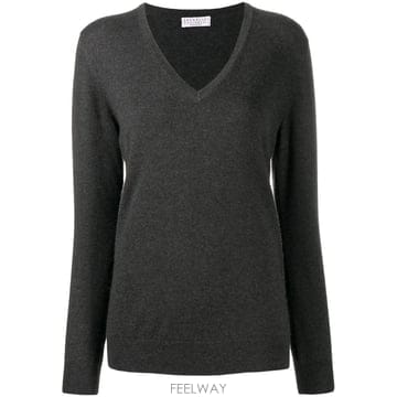 Brunello Cucinelli 26 FW ���ڷ� ��ġ�ڸ� V�� ĳ�ù̾� ������ M12144402CG266 TP45525795126 FW ���ڷ� ��ġ�ڸ� V�� ĳ�ù̾� ������ M12144402C
