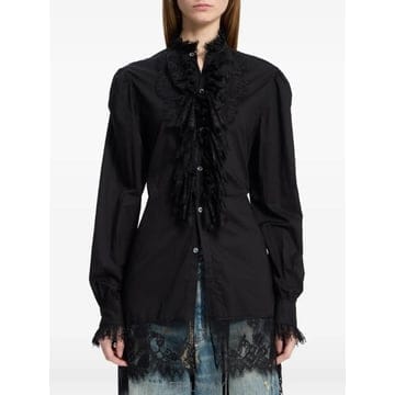 26 FW 앤드뮐미스터 러플 레이스 트리밍 셔츠 B0014537FA026 TP459349203
