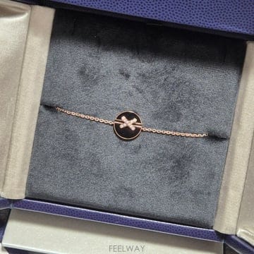 쇼메 주드리앙 하모니 팔찌 오닉스 다이아몬드 브레이슬릿 18k 핑크골드