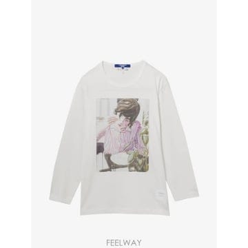 Junya Watanabe 26 FW �ؾ� ��Ÿ���� X �޸��� b  ���ٳ� �׷��� ����Ʈ ��Ҹ� Ƽ���� JZXLTWQT001MQWHZ026 FW �ؾ� ��Ÿ���� X �޸��� b  ���ٳ� �׷��� ����Ʈ 