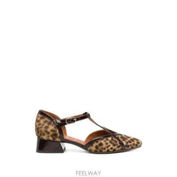 | Other Brand | 26 FW Chie Mihara Hidrow leopard print T bar heeled pumps HI26 FW Chie Mihara Hidrow leopard print T bar heeled pu