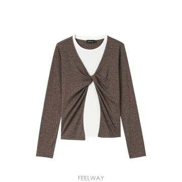 | Other Brand | 26 FW tout a coup twist detail layered top M611AF6 TP458576026 FW tout a coup twist detail layered top M611AF6 TP4
