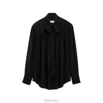 26 FW 아미 라발리에 실크 혼방 블라우스 H26FTP849AC0022 TP456456899