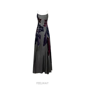 Alberta Ferretti 26 FW �˺���Ÿ�䷹Ƽ �÷η� ������ ���İ�Ƽ ��Ʈ�� �÷��� �ƽ� �巹�� A04215128 TP45750326 FW �˺���Ÿ�䷹Ƽ �÷η� ������ ���İ�Ƽ ��Ʈ�� ��