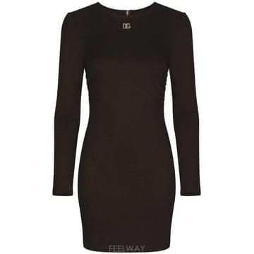 Dolce&Gabbana 26 FW ��ü�ذ��ٳ� DG �ΰ� �ж�� ���� �̴� �巹�� F6ACQTFUGPN TP45708465526 FW ��ü�ذ��ٳ� DG �ΰ� �ж�� ���� �̴� �巹�� F6A