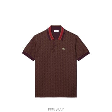 26 FW 라코스테 모노그램 자카드 폴로 셔츠 DH1417 TP458795037