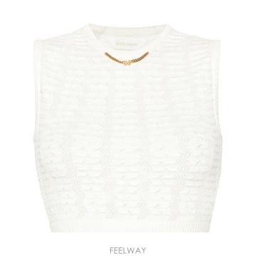 26 FW 팜앤젤스 체인 장식 니트 베스트 PWHT015S24KNI0010303 TP459343113