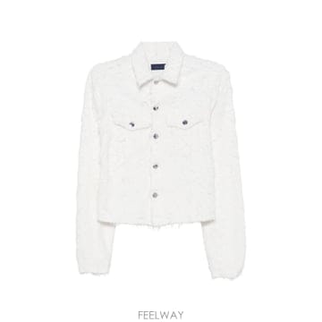 Haikure 26 FW Haikure Cherry fur textured denim jacket HEW09134GF16826 FW Haikure Cherry fur textured denim jacket HEW0913