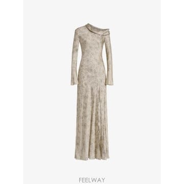 Alberta Ferretti 26 FW �˺���Ÿ�䷹Ƽ �÷η� ����Ʈ ���� ��� �巹�� AEF262U04536648 TP45556416126 FW �˺���Ÿ�䷹Ƽ �÷η� ����Ʈ ���� ��� �巹�� AE