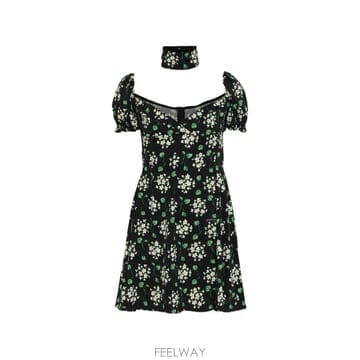 Dolce&Gabbana 26 FW ��ü�ذ��ٳ� ���� �Ҹ� �÷η� �̴� �巹�� F659HTFSA85 TP45539609226 FW ��ü�ذ��ٳ� ���� �Ҹ� �÷η� �̴� �巹�� F659HT