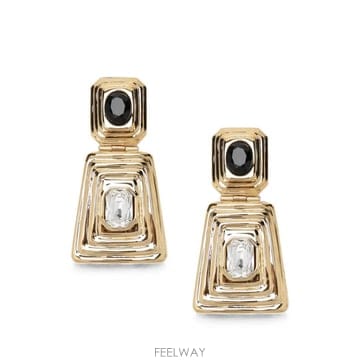26 FW 알렉산드라리치 크리스털 장식 기하학 이어링 FABA3350J0024 TP457663198