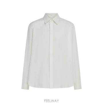 26 FW 페라가모 스트레치 포플린 셔츠 798395 TP457660064