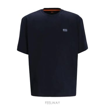 26 FW 보스 로고 자수 코튼 티셔츠 50547087404 TP454944493