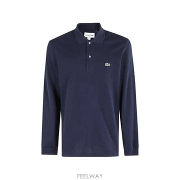 26 FW 라코스테 로고 패치 긴소매 폴로 셔츠 L1312099 TP458790001