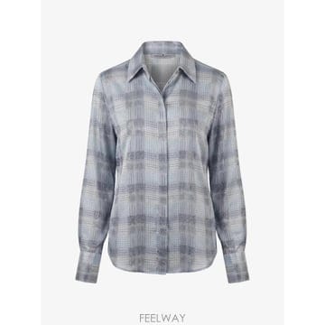 26 FW 에르마노설비노 체크 프린트 라인스톤 장식 셔츠 D492K364CTWWK TP457572343