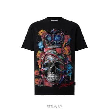 Philipp Plein 26 FW �ʸ��÷��� ũ������ ��� �޷� ���� Ƽ���� FAFCMTK9123PJY002N TP45748486126 FW �ʸ��÷��� ũ������ ��� �޷� ���� Ƽ���� FAFCMT