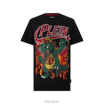 Philipp Plein 26 FW �ʸ��÷��� �巡�� ��� Ƽ���� FAFCMTK9154PJY002N TP45748483026 FW �ʸ��÷��� �巡�� ��� Ƽ���� FAFCMTK9154PJY002N