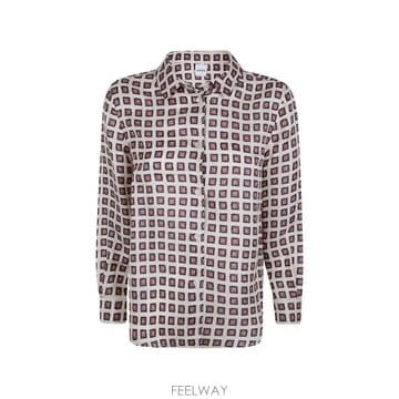 Aspesi 26 FW �ƽ���� geometric print long sleeve shirt 5412P586 TP458726 FW �ƽ���� geometric print long sleeve shirt 5412P