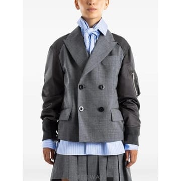 Sacai 26 FW ��ī�� ���� �극��Ƽ�� �г� ��Ŷ 2608564 TP45830071826 FW ��ī�� ���� �극��Ƽ�� �г� ��Ŷ 2608564 TP45830