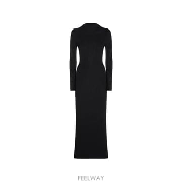 Balenciaga 26 FW �߷��þư� ribbed knit zip detail dress A0093DT5360 TP4594126 FW �߷��þư� ribbed knit zip detail dress A0093DT5