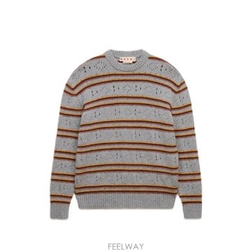 26 FW 마르니 디스트레스드 스트라이프 니트 스웨터 GCMG0495Q0UFX330STN38 TP454522