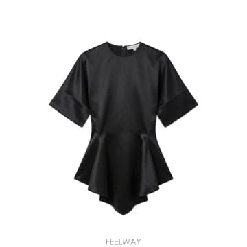 26 FW 스텔라 매카트니 handkerchief sleeve satin top 6T03143FU302 TP