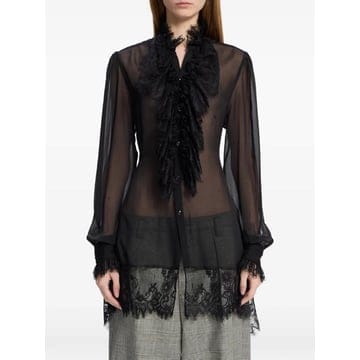 26 FW 앤드뮐미스터 바라 러플 레이스 트리밍 셔츠 B0014537FA239 TP458892570