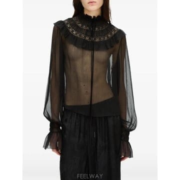 26 FW 앤드뮐미스터 팔비 러플 칼라 블라우스 B0014416FA732 TP457811528
