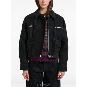 Isabel Marant 26 FW ���ں����� ���ѿ� Belma zip up leather jacket VE0732FAD3D01E0126 FW ���ں����� ���ѿ� Belma zip up leather jacket VE