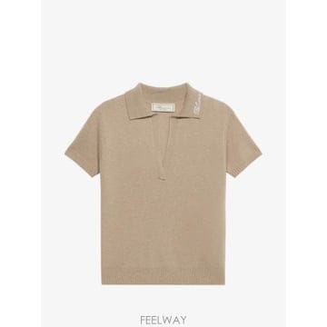 26 FW 블루마린 라인스톤 캐시미어 폴로 셔츠 2M669A TP454516037