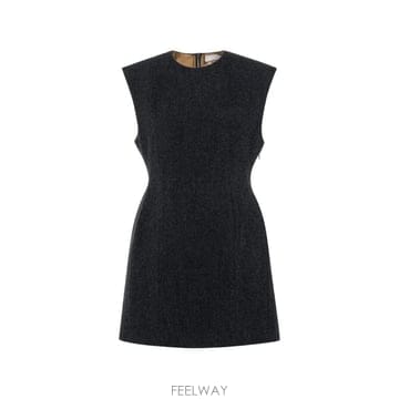 | Other Brand | 26 FW Tela herringbone weave wool mini dress 010317010598 TP26 FW Tela herringbone weave wool mini dress 010317010