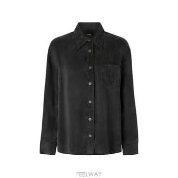 26 FW PINKO 피치스킨 필링 트윌 셔츠 107169A3F8 TP459405181