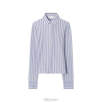 26 FW 토리버치 스트라이프 코튼 피케 폴로 셔츠 184176 TP459404778