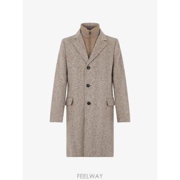 26 FW Fedeli 헤링본 패턴 싱글 브레스티드 코트 6UI004411P TP459451955