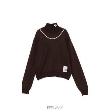 MiharaYasuhiro 26 FW �������϶�߽����� pearl distressed sweater K17SW712 TP4594014726 FW �������϶�߽����� pearl distressed sweater K17S