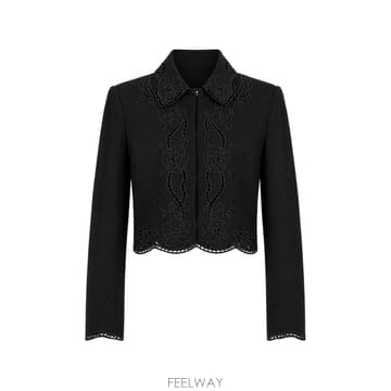 | Other Brand | 26 FW TWINSET floral embroidered broderie anglaise jacket 2626 FW TWINSET floral embroidered broderie anglaise jac