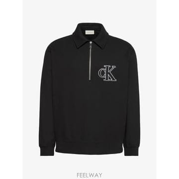 26 FW 캘빈클라인 로고 자수 하프 지퍼 스웨터 LV04RH216GUB1 TP457582066