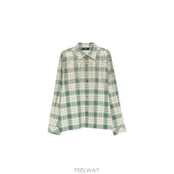 인더샵 AMIRI 아미리 그린 체크 셔츠