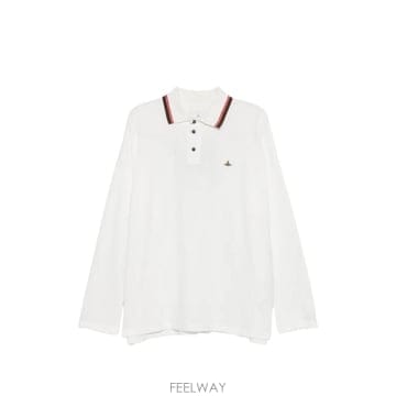 비비안 웨스트우드 블랙 오버사이즈 폴로 셔츠