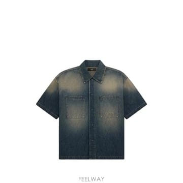 당일배송 아미리 반소매 데님 셔츠