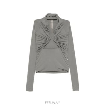 당일배송 릭오웬스 타워 저지 LS 프롱 인 스틸 스트레치 나일론 저지 탑