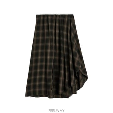 Our Legacy ���Ϲ�� �ƿ������� Fan check pattern skirt���Ϲ�� �ƿ������� Fan check pattern skirt