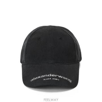 당일배송 알렉산더왕 크리스털 핫픽스 로고 트윌 베이스볼 캡 모자