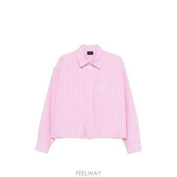 발렌시아가 스트라이프 패턴 셔츠