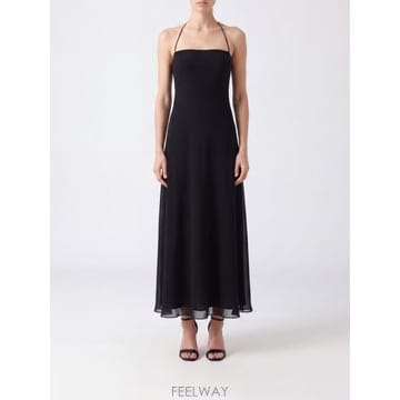 [A6] 더 로우 R000153W3785 여성 미디 원피스 R000153W3785-BLK