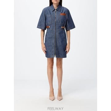 [A6] 펜디 FLD576AW8H 여성 미니 원피스 FLD576AW8H-F0QB0